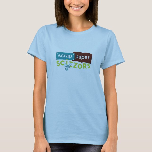 Scrap Paper Scizzors Logo T-Shirt (Front)