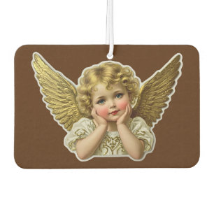 Scrap sticker - Vintage Angel hands on head 1 Car Air Freshener