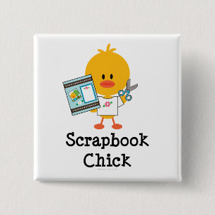 Scrapbook Chick Button