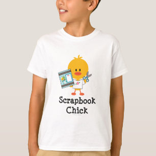 Scrapbook Chick Kids T shirt