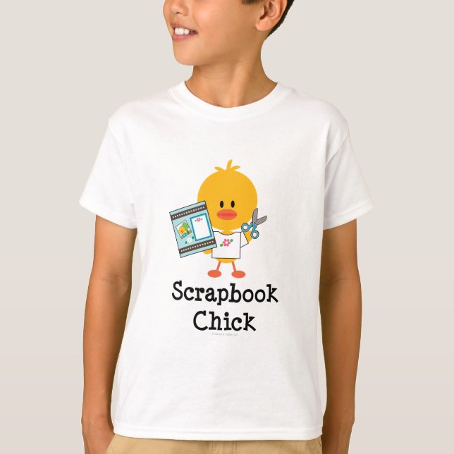 Scrapbook Chick Kids T shirt (Front)