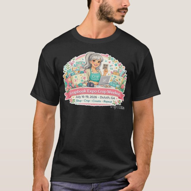 Scrapbook Expo Basic Shirt 2026 Unisex Black (Front)