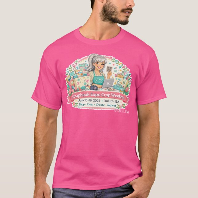 Scrapbook Expo Basic Shirt 2026 Unisex Black (Front)