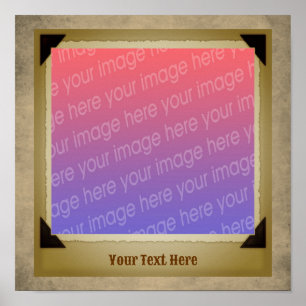 Scrapbook Frame Create Your Own Photo   Poster