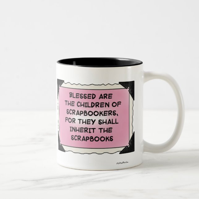 Scrapbook Kids Two-Tone Coffee Mug (Right)