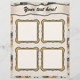 Scrapbook Layout Pages - Burlap