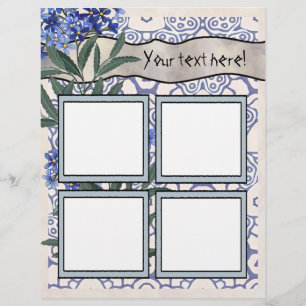 Scrapbook Layout Pages - Four Frames