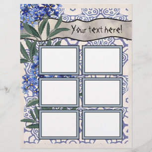 Scrapbook Layout Pages - Six Frames