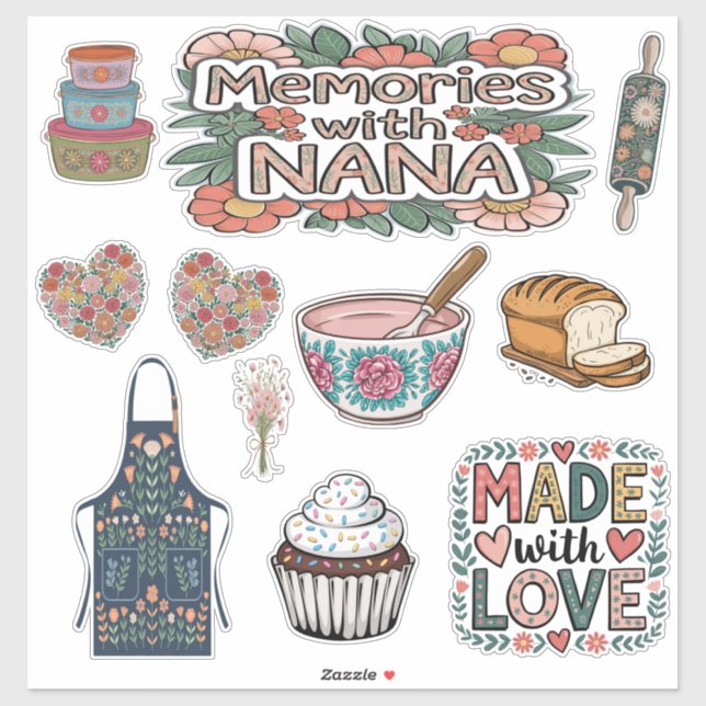 Scrapbook Nana Custom-Cut Vinyl Sticker (Sheet)