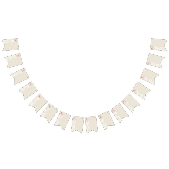 Scrapbook  Paper Beige Bunting (All)