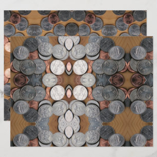 Scrapbook Paper - Kaleidoscope of Coins