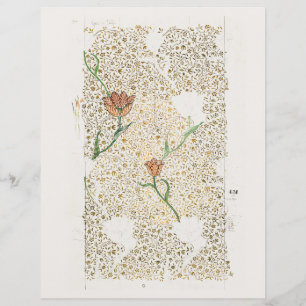 SCRAPBOOK PAPER : WILLIAM MORRIS : GARDEN TULIP