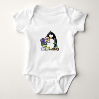Scrapbook Penguin Baby Bodysuit