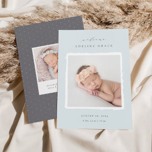 Scrapbook Photo Birth Announcement