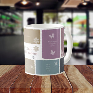 Scrapbook Quote Art, Positive Affirmation Self Coffee Mug