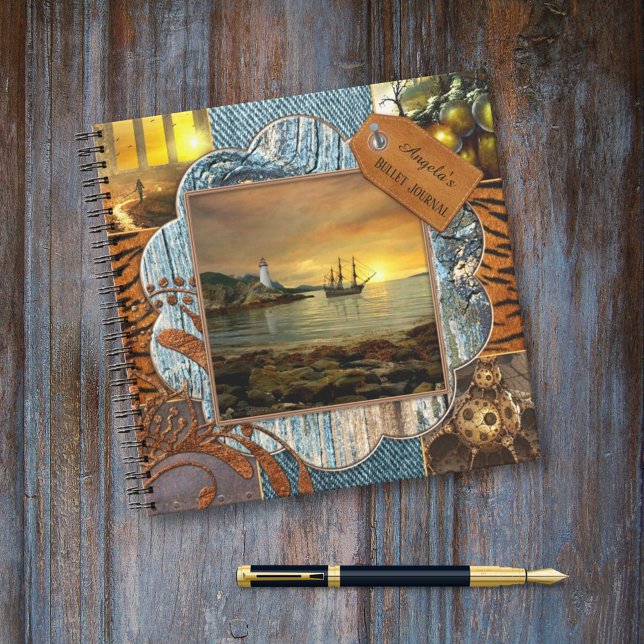 Scrapbook Style Photo Bullet Journal Notebook (Creator Uploaded)