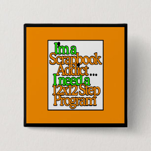 Scrapbooker 15 Cm Square Badge