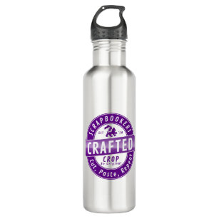 “Scrapbookers - Cut, Paste and Repeat” 710 Ml Water Bottle