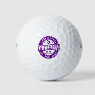 “Scrapbookers - Cut, Paste and Repeat” Golf Balls