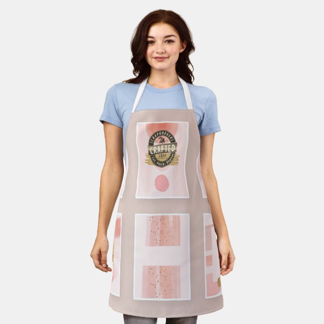 Scrapbookers  Cut Paste Repeat Apron (Worn)