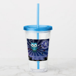 Scrapbookers “Owl Be Scrapping All Night Long” Acrylic Tumbler