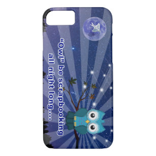Scrapbookers “Owl Be Scrapping All Night Long” Case-Mate iPhone Case