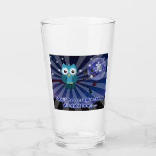Scrapbookers “Owl Be Scrapping All Night Long” Glass