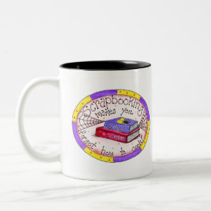 Scrapbooking and Cooking Two-Tone Coffee Mug