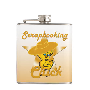 Scrapbooking Chick #10 Hip Flask