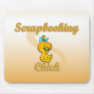 Scrapbooking Chick Mouse Mat