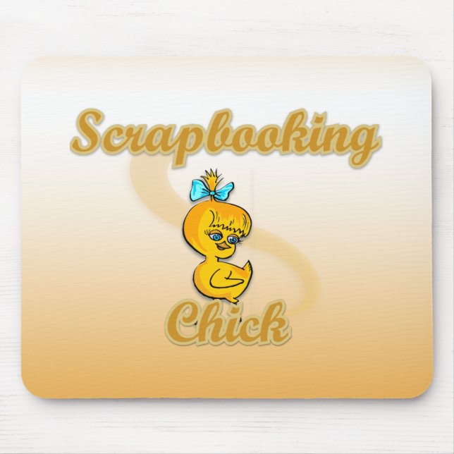 Scrapbooking Chick Mouse Mat (Front)