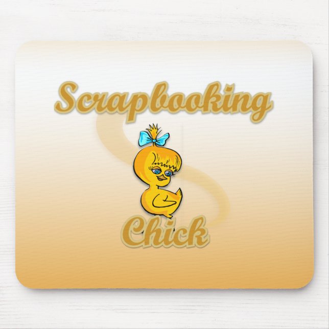 Scrapbooking Chick Mouse Mat (Front)