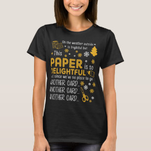 Scrapbooking Christmas Paper Delightful T-Shirt