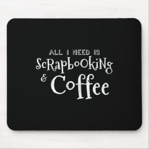 Scrapbooking Coffee Vintage Mouse Mat