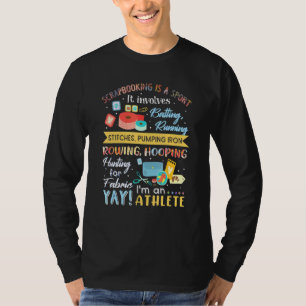 Scrapbooking Is A Sport It Involves Batting Runnin T-Shirt
