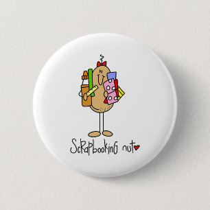 Scrapbooking Nut 6 Cm Round Badge