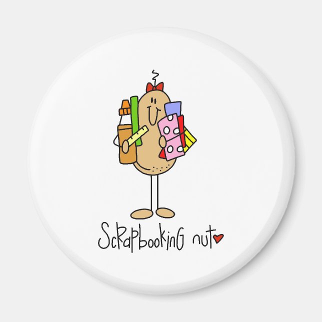 Scrapbooking Nut Magnet (Front)