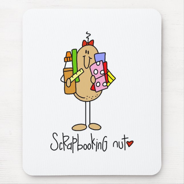 Scrapbooking Nut Mouse Mat (Front)