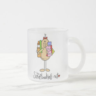 Scrapbooking Nut T-shirts and Gifts Frosted Glass Coffee Mug