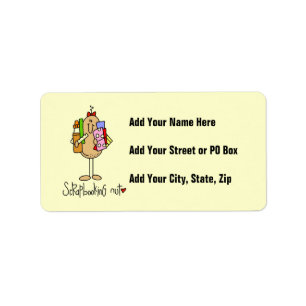 Scrapbooking Nut T-shirts and Gifts Label