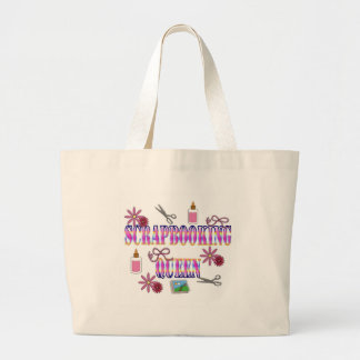 Scrapbooking Queen Large Tote Bag