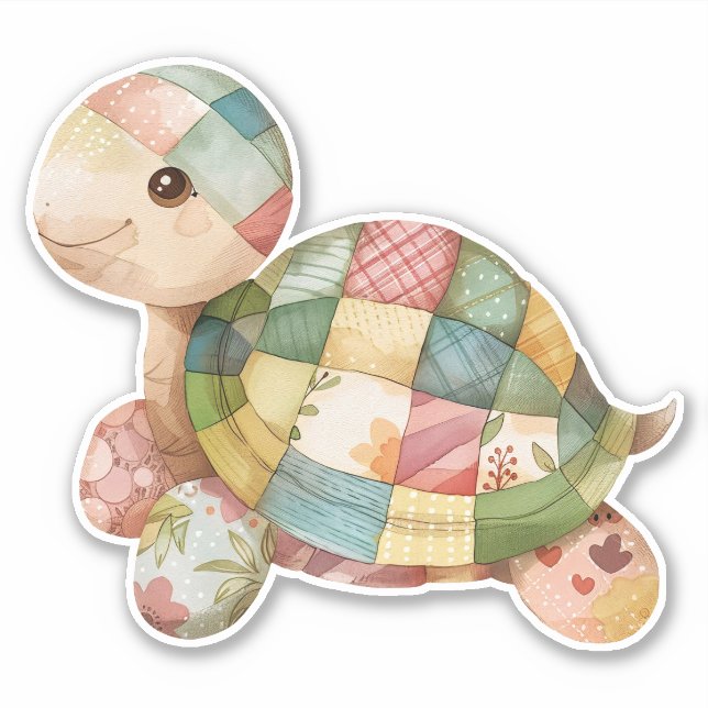 Scrapbooking Turtle Sticker (Front)