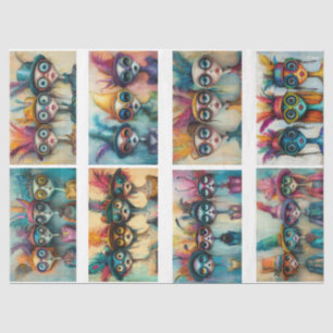 Scrapbooking Wackadoodle Ladies 17x23=8.25x5 inch Tissue Paper