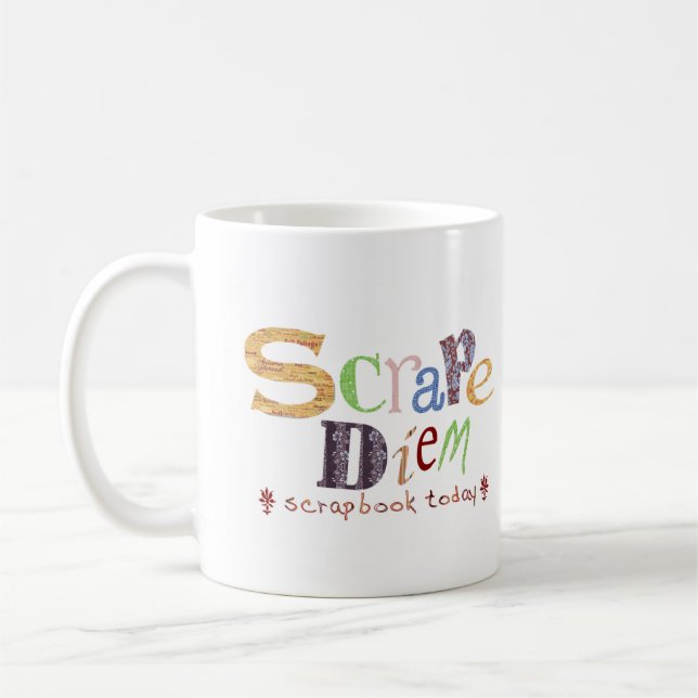 Scrape Diem (Scrapbooking) Coffee Mug (Left)