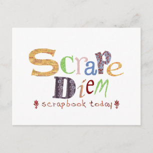 Scrape Diem (Scrapbooking) Postcard