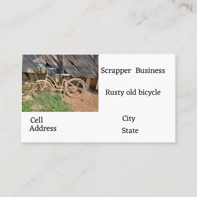 Scrape Metal Business Business Card (Front)