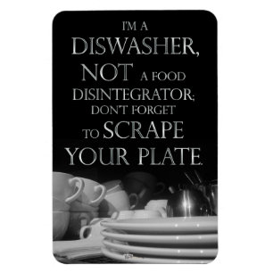Scrape Your Plate 2 (Dishwasher Magnet) Magnet