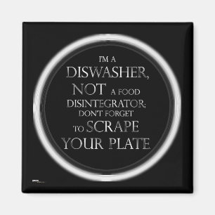 Scrape Your Plate (Dishwasher) Magnet