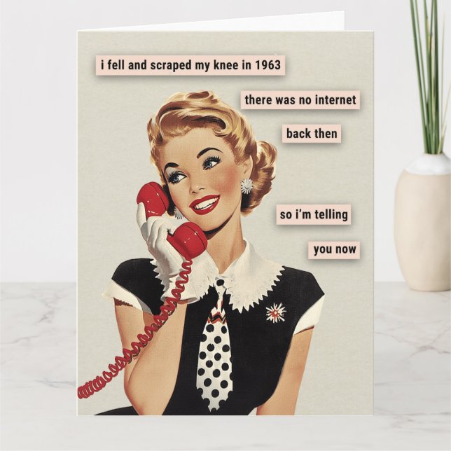 Scraped Knee in 1963 Card (Front)