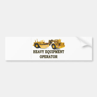 SCRAPER EARTH MOVER BUMPER STICKER